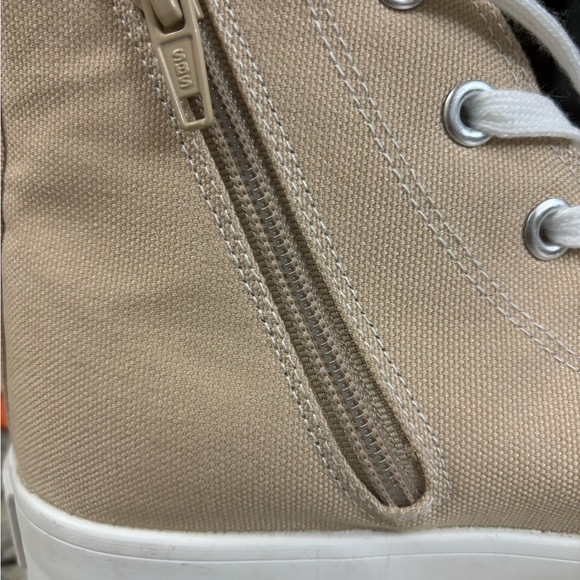 Sincerely Jules VESPA High Top Lug Sole Platform Sneakers Natural Size 10 M - Picture 8 of 9